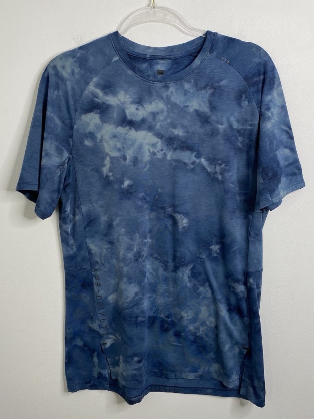 Lululemon Men’s Always Agile Short Sleeve Shirt Top Diamond Dye True Navy Sz M